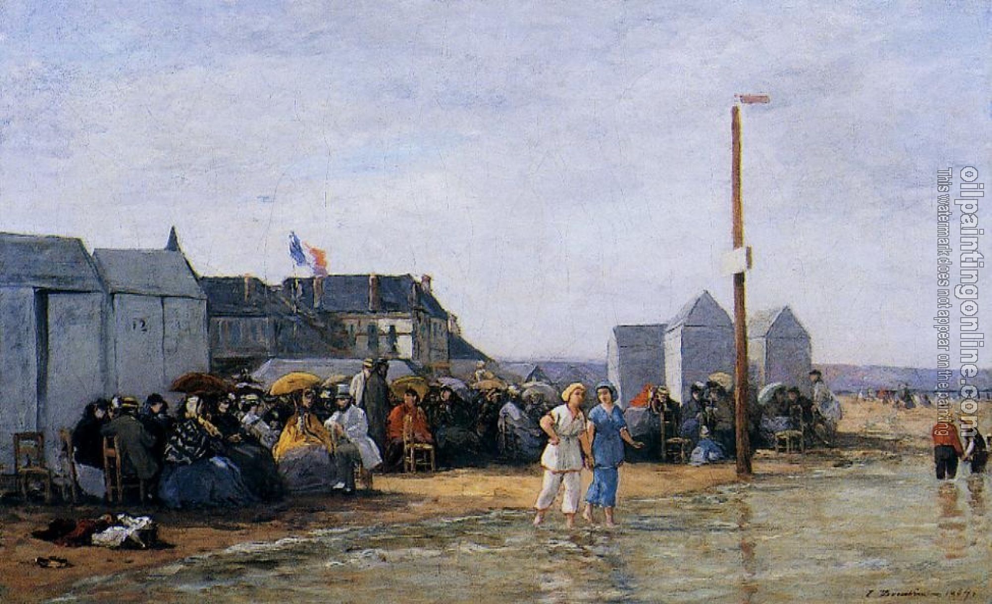 Boudin, Eugene - Trouville, Bathing Hour